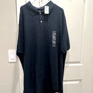 HB Men’s Polo Shirt - 3 XLT Navy Blue